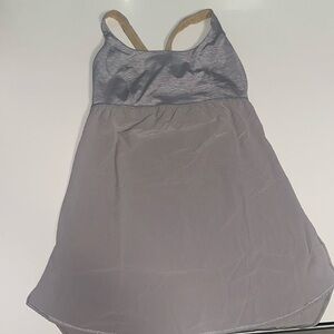 Lululemon grey tank with built in bra